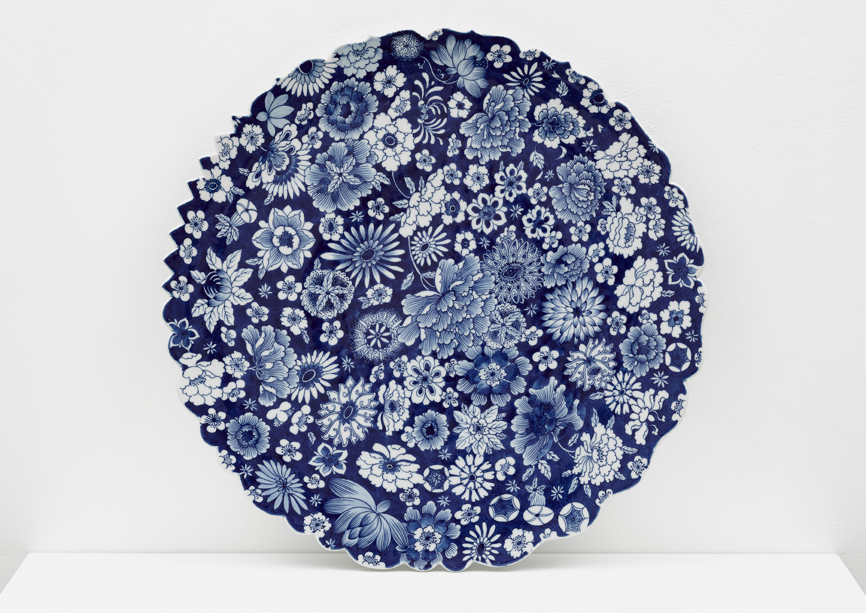 Plate with Flowers, 2014 by Ai Weiwei, Porcelain, 50 x 50 x 5 cm