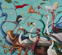 Hurly Burly by Joanna Braithwaite contemporary artwork painting