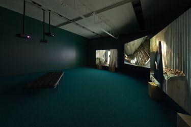 Exhibition view: Isaac Julien, Lina Bo Bardi – A Marvellous Entanglement, Roslyn Oxley9 Gallery, Sydney (28 January —26 February 2022). Courtesy Roslyn Oxley9 Gallery. Photo: Luis Power.