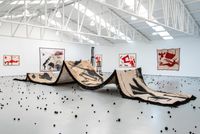 Noah’s arch by Amina Benbouchta contemporary artwork installation, textile