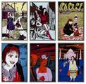 Six Snapshots of Julie (colour) by Grayson Perry contemporary artwork 1