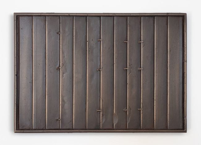 Composition with blind (brown bronze) by Dan Arps contemporary artwork
