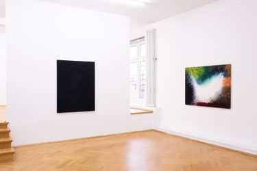 Exhibition view: Giacomo Santiago Rogado, Reality Blue, Bernhard Knaus Fine Art, Frankfurt (30 June–3 September 2022). Courtesy Bernhard Knaus Fine Art.