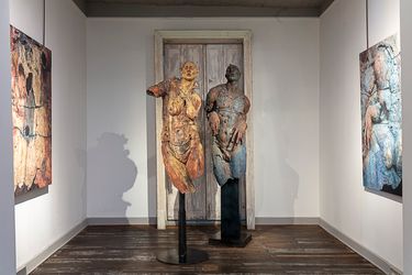 Exhibition view: Collective Exhibition, The Landscape is Present of the Past (El Paisaje es Presente del Pasado), Terreno Baldío Arte, Mexico City (21 September–23 December 2023). Courtesy Terreno Baldío Arte. 