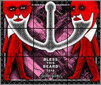 BLESS THIS BEARD by Gilbert & George contemporary artwork mixed media