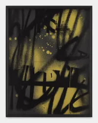 Black Dada Drawing (A) by Adam Pendleton contemporary artwork