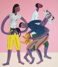 Cat Play by Kitti Narod contemporary artwork painting
