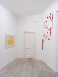 Exhibition view: Luca Frei, Process charts pLay, Barbara Wien, Berlin (22 November 2019–25 January 2020). Courtesy Barbara Wien.