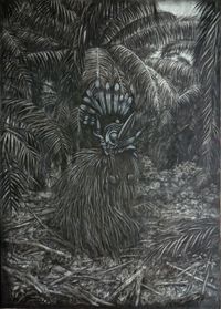 Palm Spirit by Maryanto contemporary artwork drawing