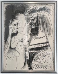 Le Vieux Roi (The Old King) (s.8370)Seigneur et deux filles by Pablo Picasso contemporary artwork print