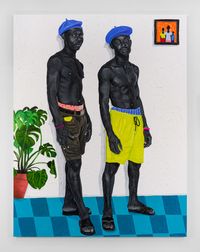 Beret Boys by Otis Kwame Kye Quaicoe contemporary artwork painting