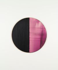 Untitled Lamp Black / Amethyst by Callum Innes contemporary artwork painting
