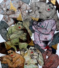 No stranger No. 3 by Anuwat Apimukmongkon contemporary artwork painting, mixed media