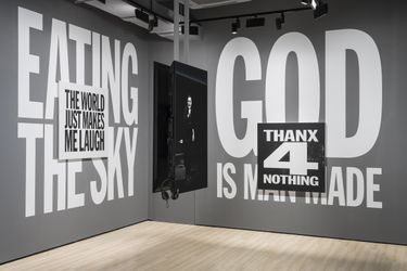 Exhibition view: John Giorno, I am a Poet, Almine Rech, Shanghai (25 August–14 October 2023). © Courtesy The John Giorno Foundation and Almine Rech. Photo: Alessandro Wang.
