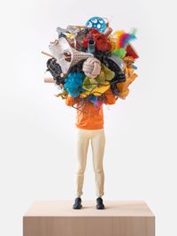 Mini-Gathering polychrome #4 by Daniel Firman contemporary artwork sculpture