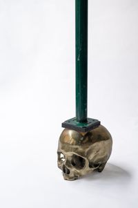 Brace/Skull I by Carlos Aires contemporary artwork sculpture