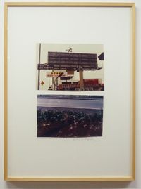 Top: Entrance Highway to Los Angeles,1974Bottom: View from Inside Highway Restaurant, Jersey City, 1969 by Dan Graham contemporary artwork photography