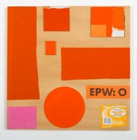 Orange Test Painting by John Nixon contemporary artwork mixed media