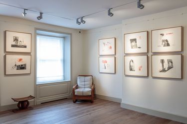 Exhibition view: David Hockney, Early Drawings, Offer Waterman, London (25 September–23 October 2015). Courtesy Offer Waterman.