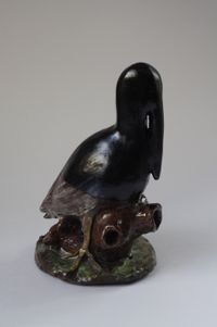 Stork by Karen Densham contemporary artwork sculpture, ceramics
