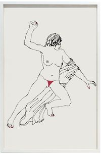 Theseus Slaying a Centaur by Zoulikha Bouabdellah contemporary artwork works on paper