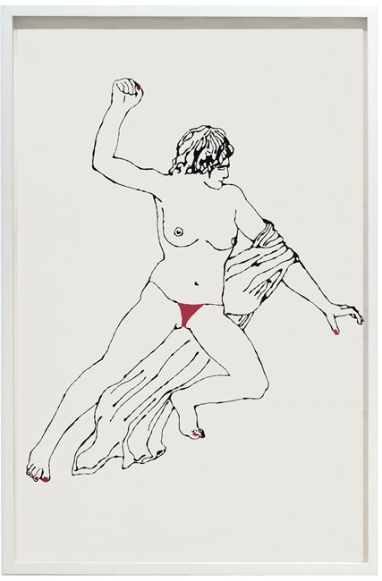 Theseus Slaying a Centaur by Zoulikha Bouabdellah contemporary artwork