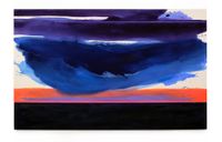 Banded Sunset on the Horizon by Gretchen Albrecht contemporary artwork painting