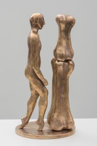 Dancer and Bone by Grace Schwindt contemporary artwork sculpture