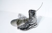 The Colombian Boots by Tayeba Lipi contemporary artwork sculpture