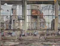 TPP Zalău in demolition nr. 68 by Gheorghe Ilea contemporary artwork painting, works on paper