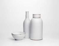 Medicine Jar, Bottle and Bowl by Kirsten Coelho contemporary artwork mixed media