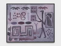 Morgenspaziergang im Nebel by A.R. Penck contemporary artwork painting, works on paper
