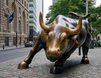 The Charging Bull by Arturo Di Modica contemporary artwork sculpture