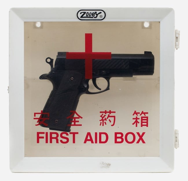 First aid made in China x by Norberto Roldan contemporary artwork