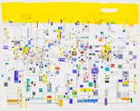 Self-organizing with yellow by Bart Stolle contemporary artwork painting