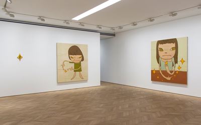 Exhibition view: Yoshimoto Nara, Stars, Pace Gallery, Hong Kong (13 March–25 April 2015). Courtesy Pace Gallery.