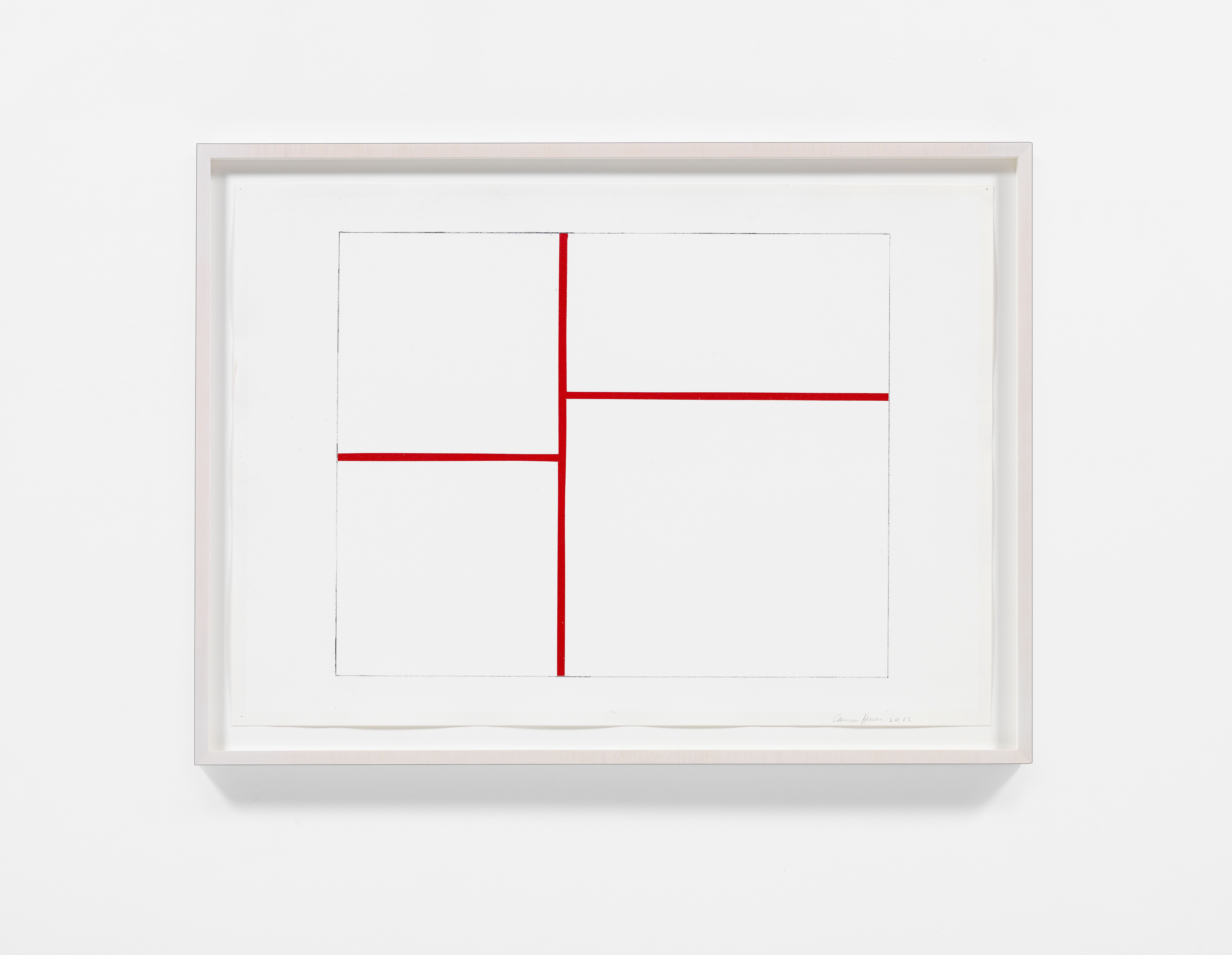Untitled, 2012 by Carmen Herrera, Acrylic and pencil on paper, 50