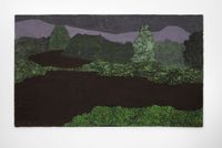 Dark Spring Landscape by March Avery contemporary artwork painting