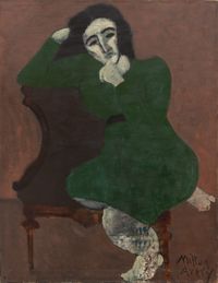 Girl in Green by Milton Avery contemporary artwork painting