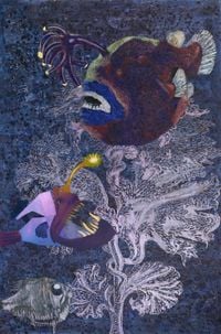 Wanderers of the Abyssal Darkness．The Propitious Anglerfish L1805 by Yang Mao-Lin contemporary artwork painting