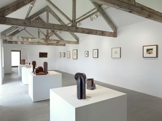 Exhibition view: Eduardo Chillida, Hauser & Wirth, Somerset (26 June 2021–3 January 2022). © Zabalaga Leku. San Sebastián, VEGAP (2021). Courtesy the Estate of Eduardo Chillida and Hauser & Wirth. Photo: Ken Adlard.