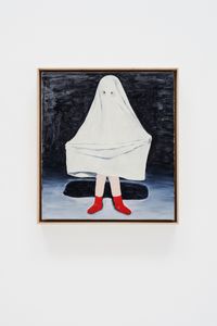 Ghost With Red Socks by James Rielly contemporary artwork painting, works on paper