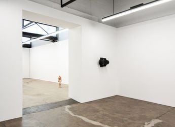 Lewis Fidock & Joshua PetherickExposable mines and the impious canto, 2024 (installation view)  