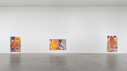 Exhibition view: André Butzer, Rohe Milch, Galerie Max Hetzler, Berlin (6 November 2021–29 January 2022) . © André Butzer. Courtesy of the artist and Galerie Max Hetzler, Berlin | Paris | London. Photo: def image