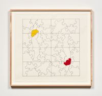 Paris Puzzle Floor by Richard Jackson contemporary artwork painting, works on paper, drawing