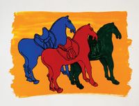 Ancient Chinese Horses, 1998 (For Parkett 52) by Malcolm Morley contemporary artwork print