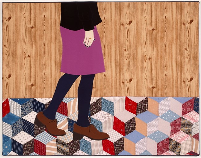 Sensible Shoes (Tumbling Block) by Adrienne Doig contemporary artwork