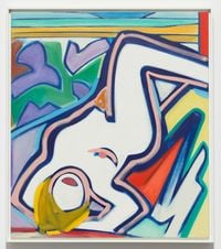 Upside Down Blue Nude by Tom Wesselmann contemporary artwork painting
