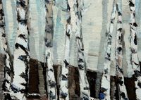 Little Birches by Victor Kraus contemporary artwork painting