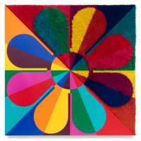 Untitled (Flower Shag Painting) by Jim Isermann contemporary artwork painting